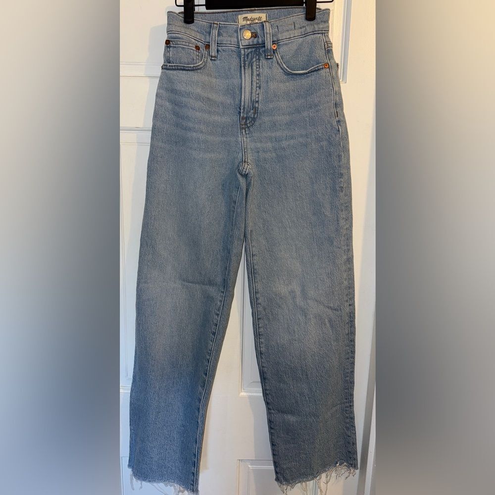Madewell The Perfect Vintage Wide-Leg Crop Jeans. Highrise 23 Tall